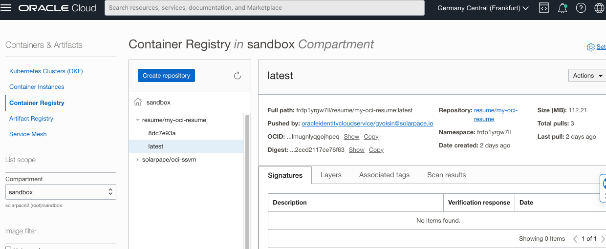 Container Registry image