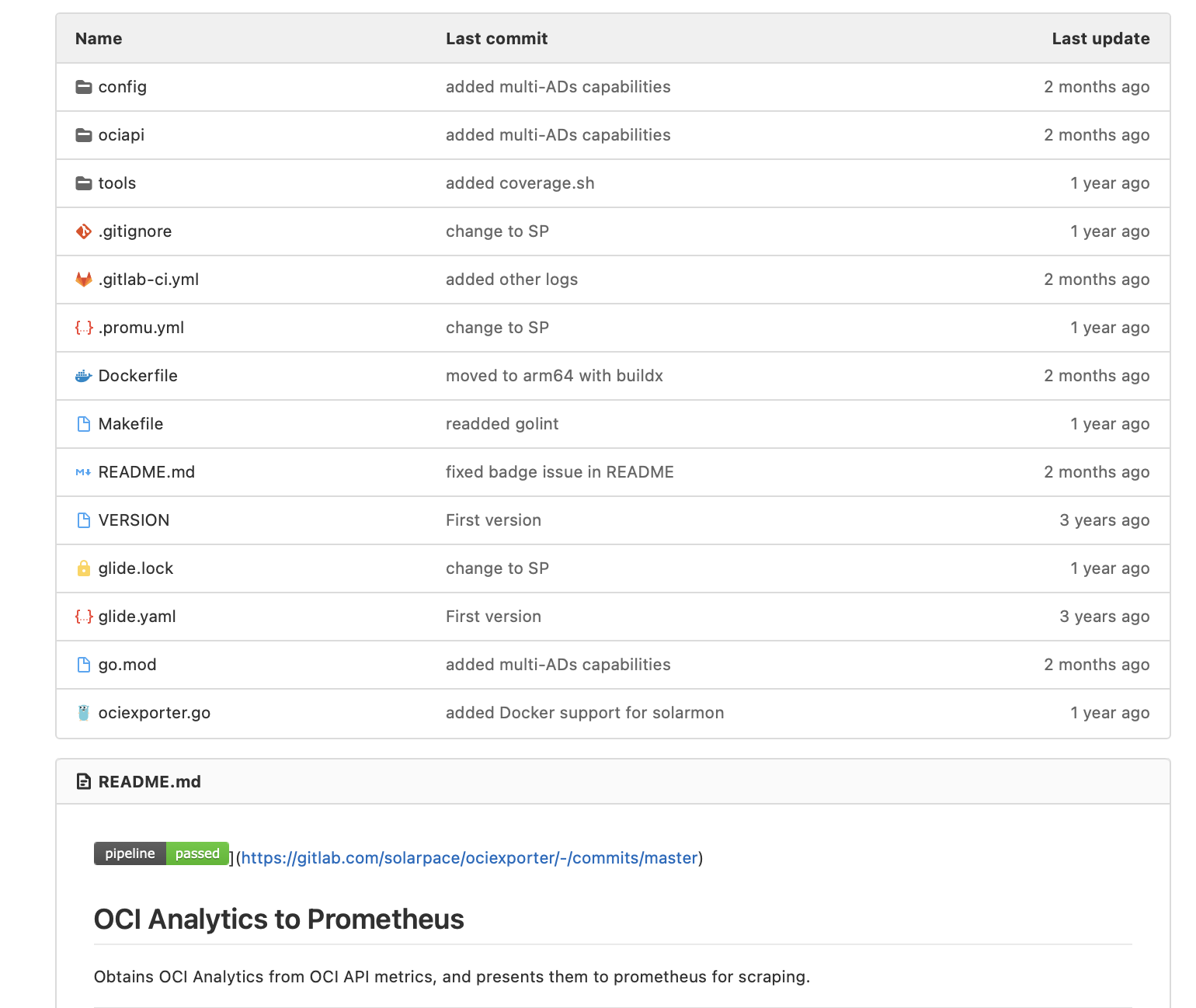 ociexporter GitLab repository