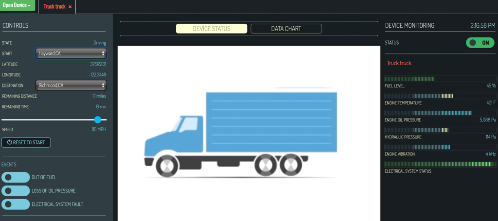 IOT Fleet Management POC Running on Oracle Always Free Cloud Services